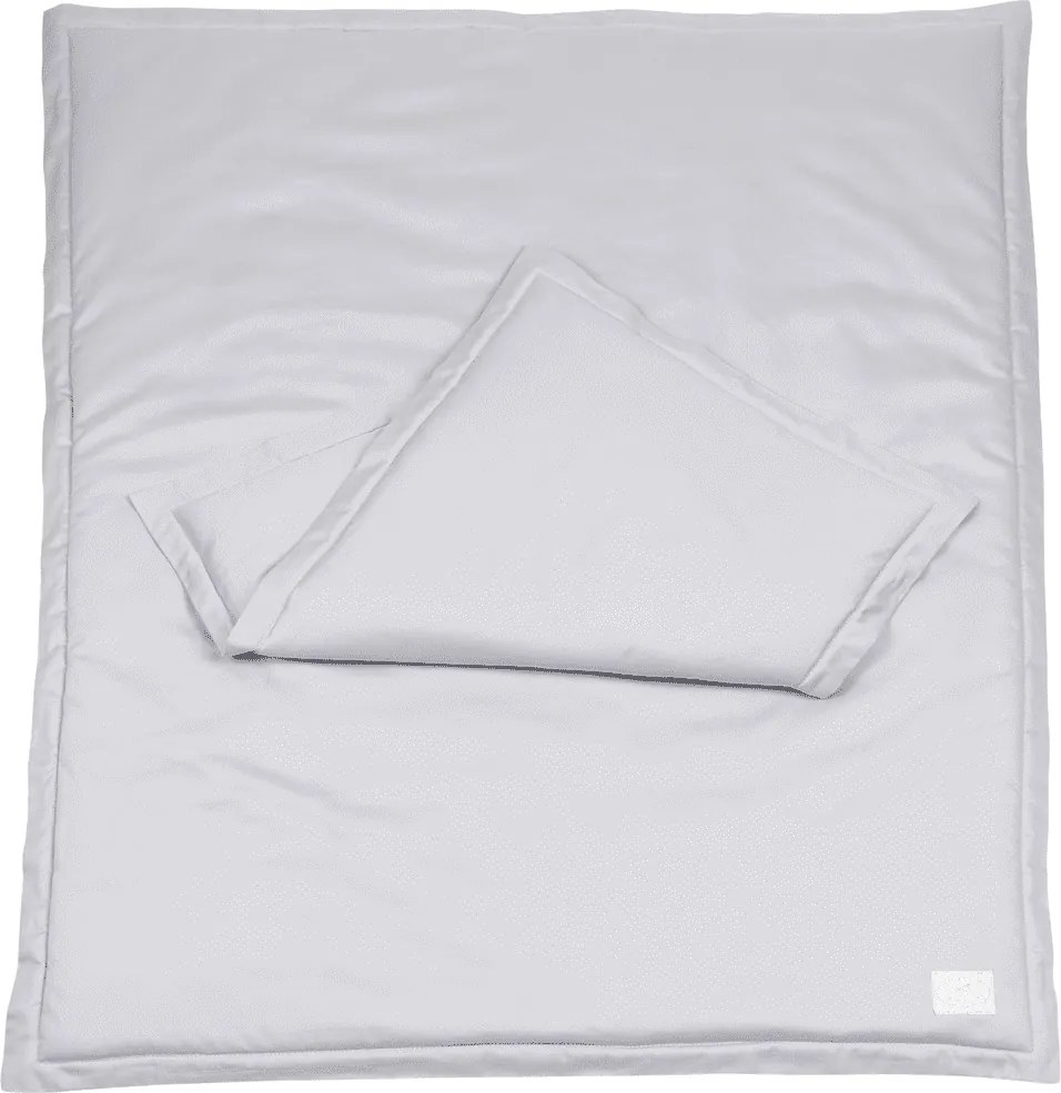 Súprava do postieľok s rámom tmavo šedá 80x100cm