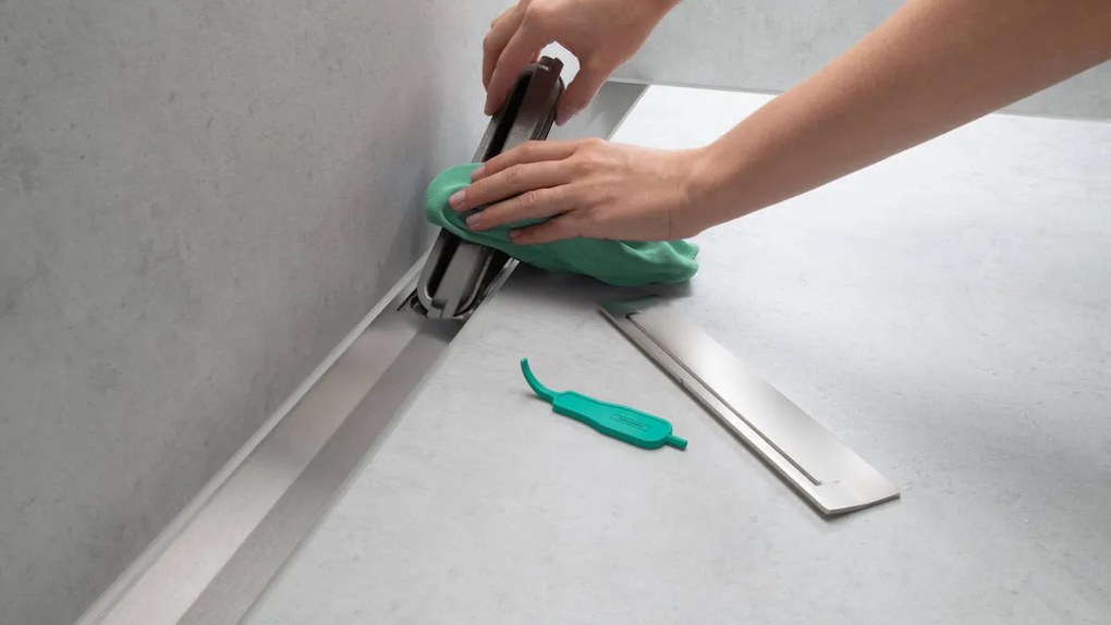 Hansgrohe RainDrain Flex, vrchná sada sprchového žľabu 900, skracovateľný, pre inštaláciu voľne na plochu, kartáčovaný bronz, HAN-56045140