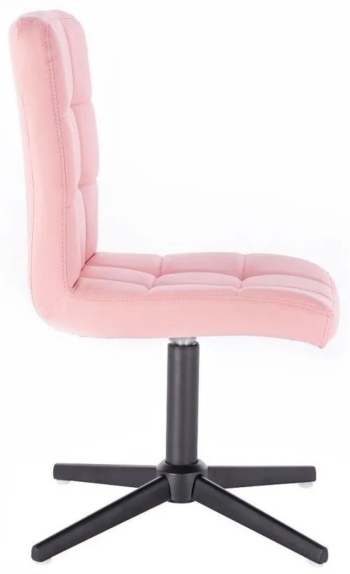 LuxuryForm DESIGN Stolička TOLEDO na čiernom kríži - ružová