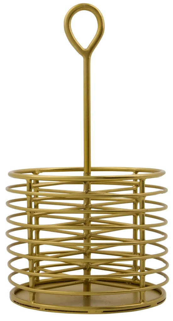 House Doctor Kovový stojan na príbory Lela Antique Brass