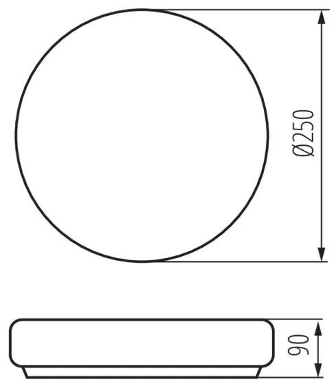 Kanlux 8813 - Kúpeľňové stropné svietidlo PERAZ 1xE27/15W/230V pr. 25 cm IP44
