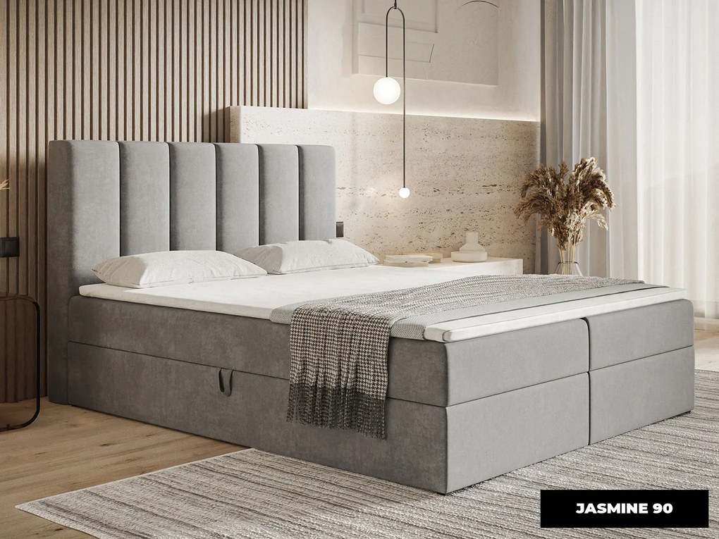 PROXIMA.store - Kontinentálna boxspring posteľ FLORA ROZMER: 120 x 200 cm, TYP MATRACA: BONELLOVÉ PRUŽINY, VRCHNÝ MATRAC (TOPPER): BEZ TOPPERU