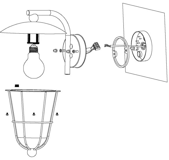 Eglo 94841 - LED Vonkajšie svietidlo PULFERO 1xE27/8,5W/230V IP44