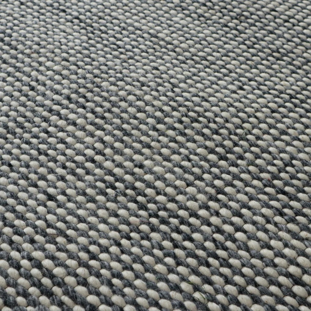 Asra, Kusový ručne tkaný koberec Woolen 2 Grey, 150x240, šedá, obývacia izba