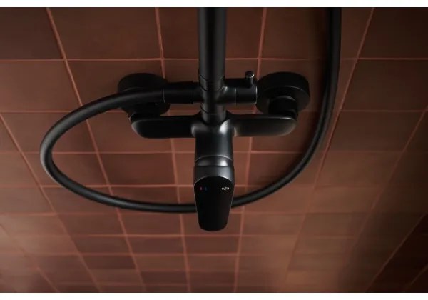 KFA Armatura 5556-910-81 - Sprchová sada s batériou OTAVA mosadz/matná čierna