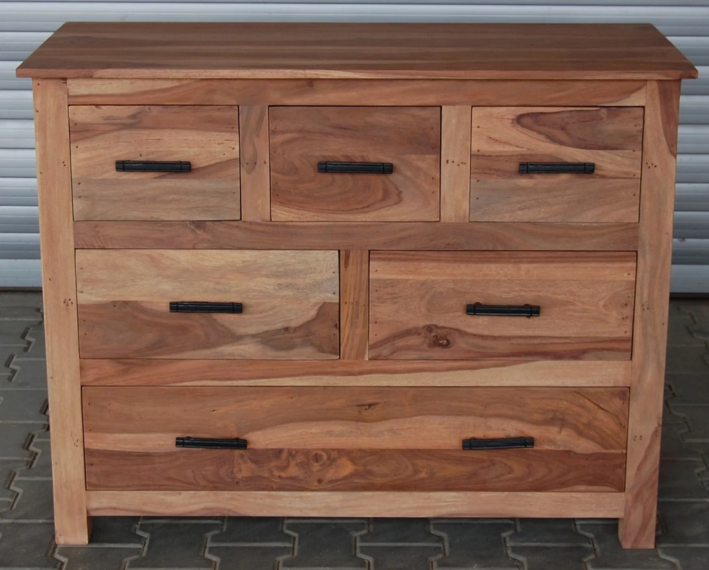 furniture-nabytek.cz - Drevená komoda z masívu palisander 115x50x90