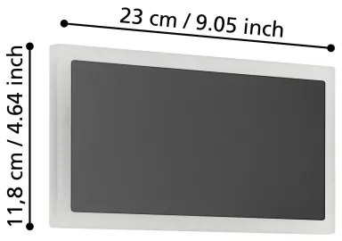 Eglo 901189 - LED Nástenné svietidlo TALAMELLO LED/12W/230V 3000K 12x23 cm čierna