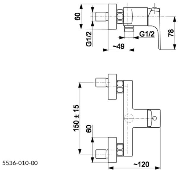 KFA Armatura 5536-010-81 - Sprchová batéria MOKAIT matná čierna