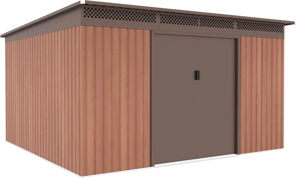 Záhradný domček G21 GRAH 1132 - 340 x 333 cm, hnedý