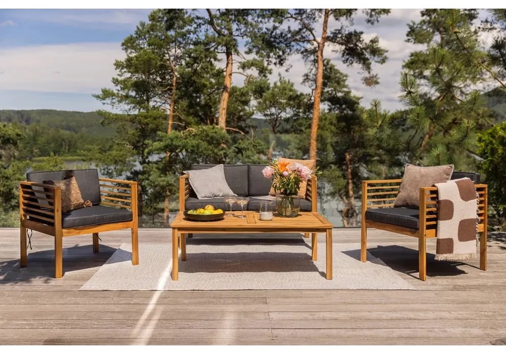 Biely/béžový vonkajší koberec 150x80 cm - NORTHRUGS