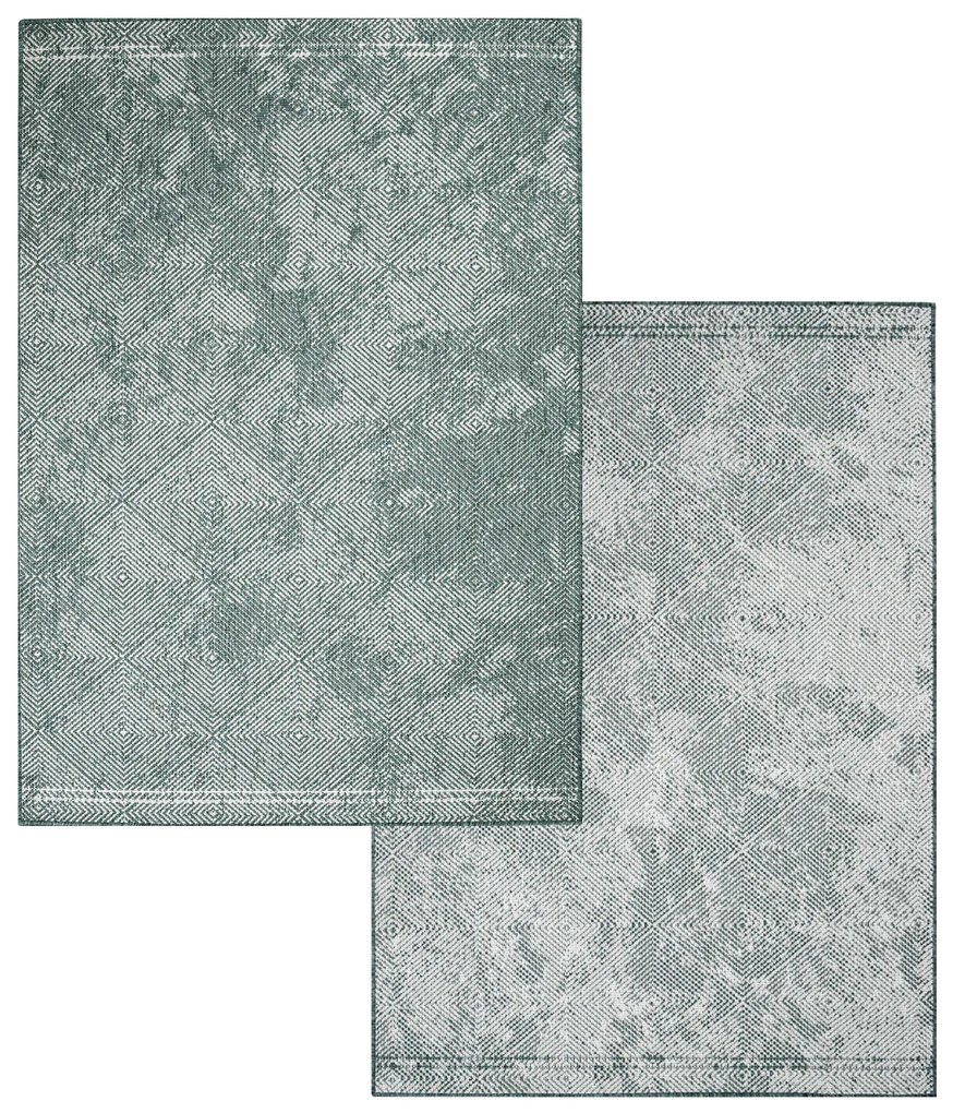 Dekorstudio Obojstranný koberec na terasu DuoRug 5845 - zelený Rozmer koberca: 200x290cm