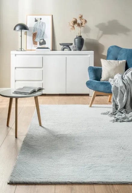 Protišmykový koberec MELLOW svetlosivý