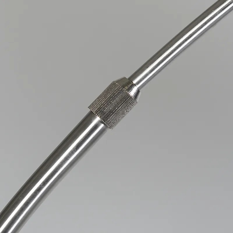 Moderná oblúková stojaca lampa oceľ s čiernym textilným tienidlom - Arc Basic