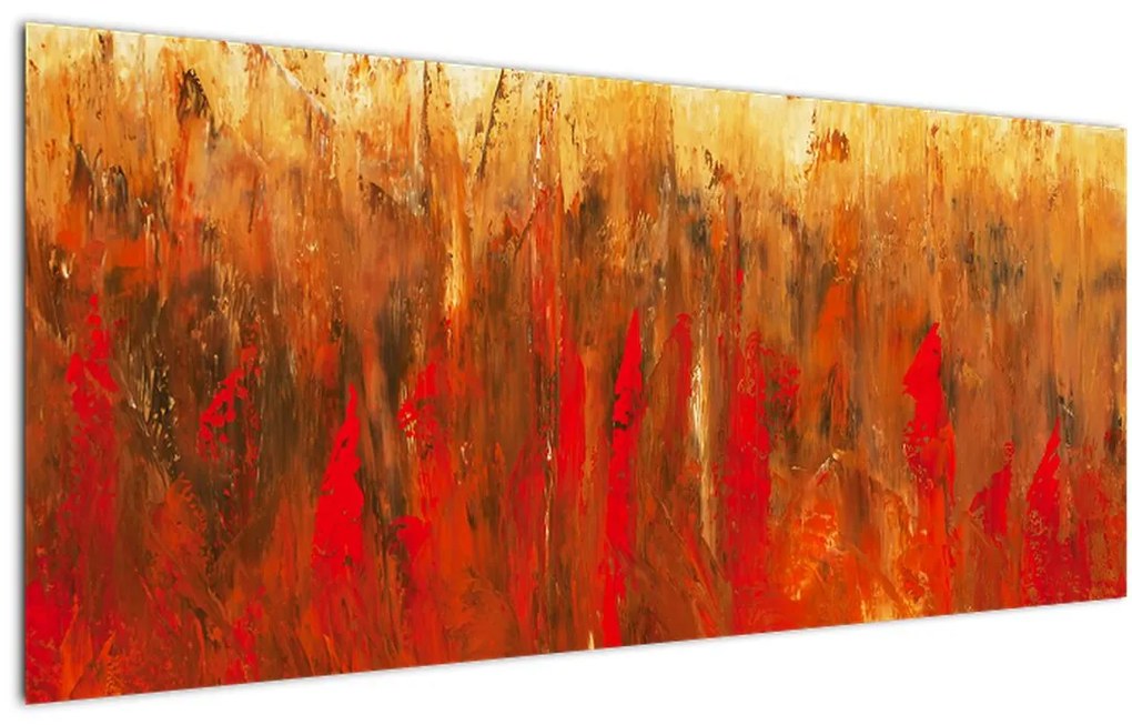 Obraz maľované abstrakcie (120x50 cm)