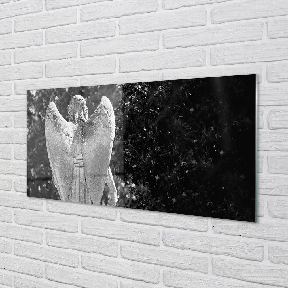 Obraz na akrylátovom skle Anjel krídla strom 125x50 cm