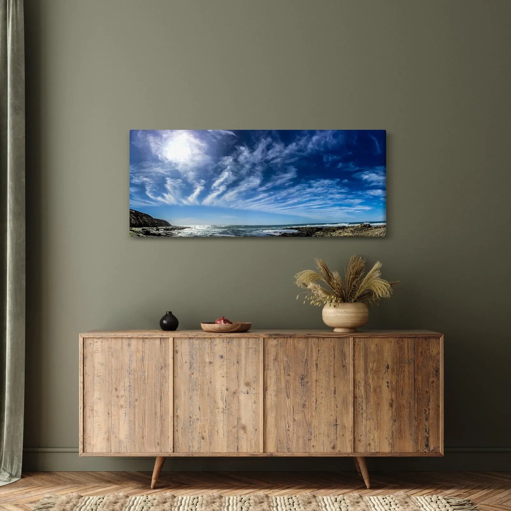 Obraz oblohy s mraky (120x50 cm)