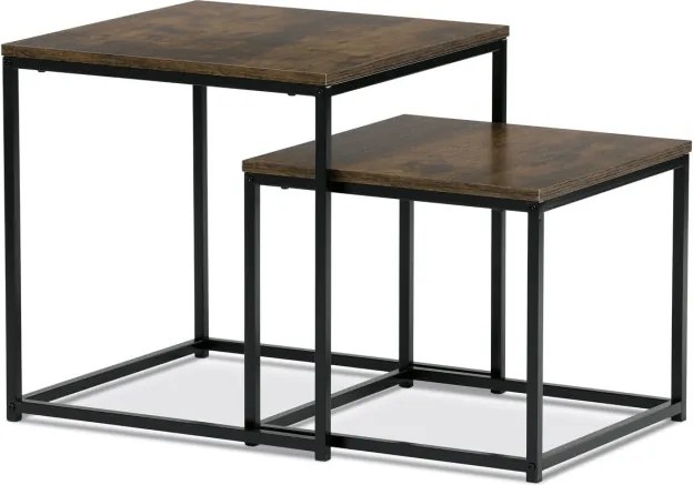 Sada 2 konferenčných stolíkov old wood AF-076 OLW