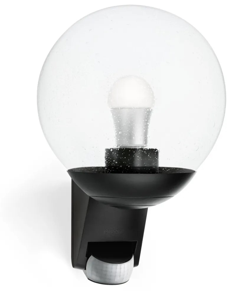 STEINEL 005535-Vonkajšie nástenné svietidlo so senzorom L585S 1xE27/60W čierna IP44