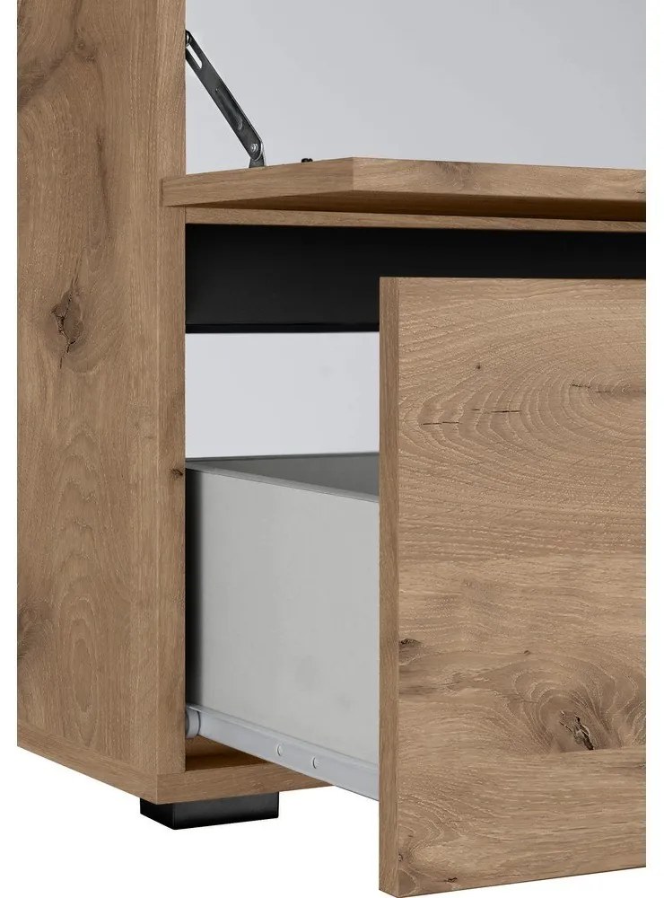 Skrinka pod umývadlo v dekore duba v prírodnej farbe 60x55 cm Wisla – Støraa