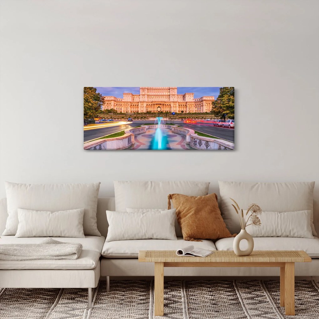 Obraz - Bukurešť, Rumunsko (120x50 cm)