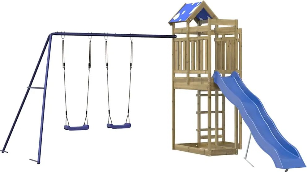 vidaXL Vonkajšia súprava na hranie impregnovaná borovica