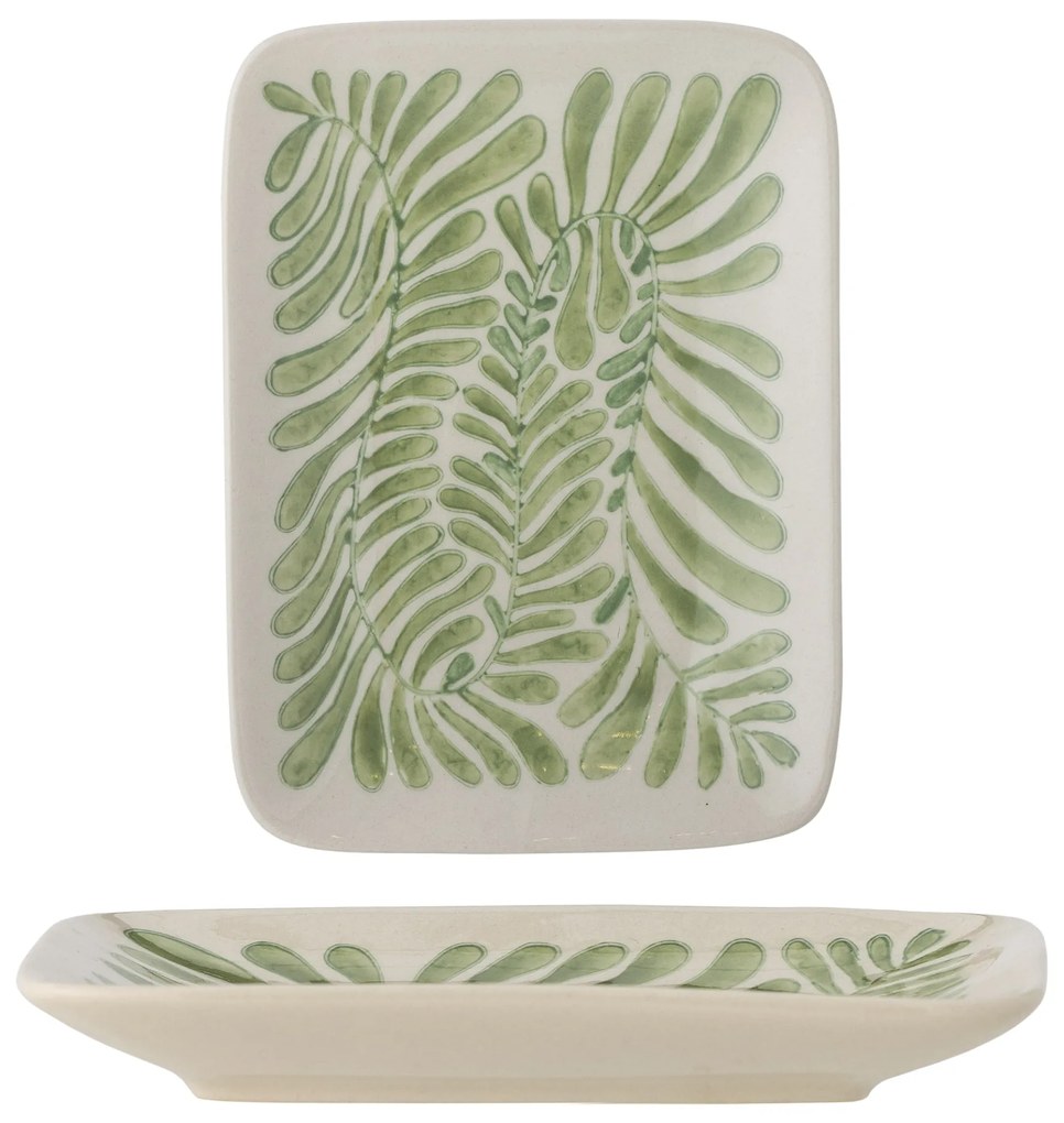 Bloomingville Keramický tanierik Fauni Green