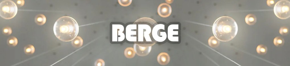 BERGE LED hliníkový profil zapustený 2m čierny - sada