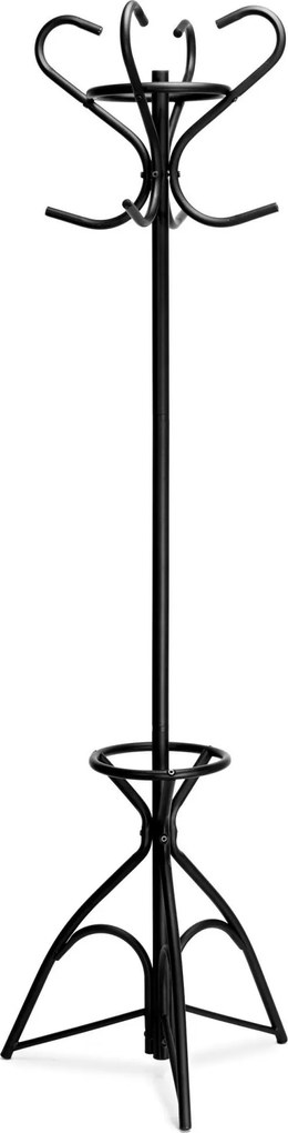 Vešiak na oblečenie LIVIO - čierny