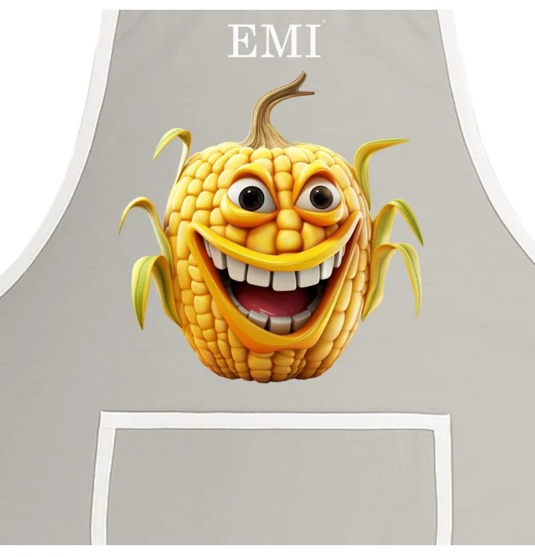 Kuchynská zástera Corny EMI, biela