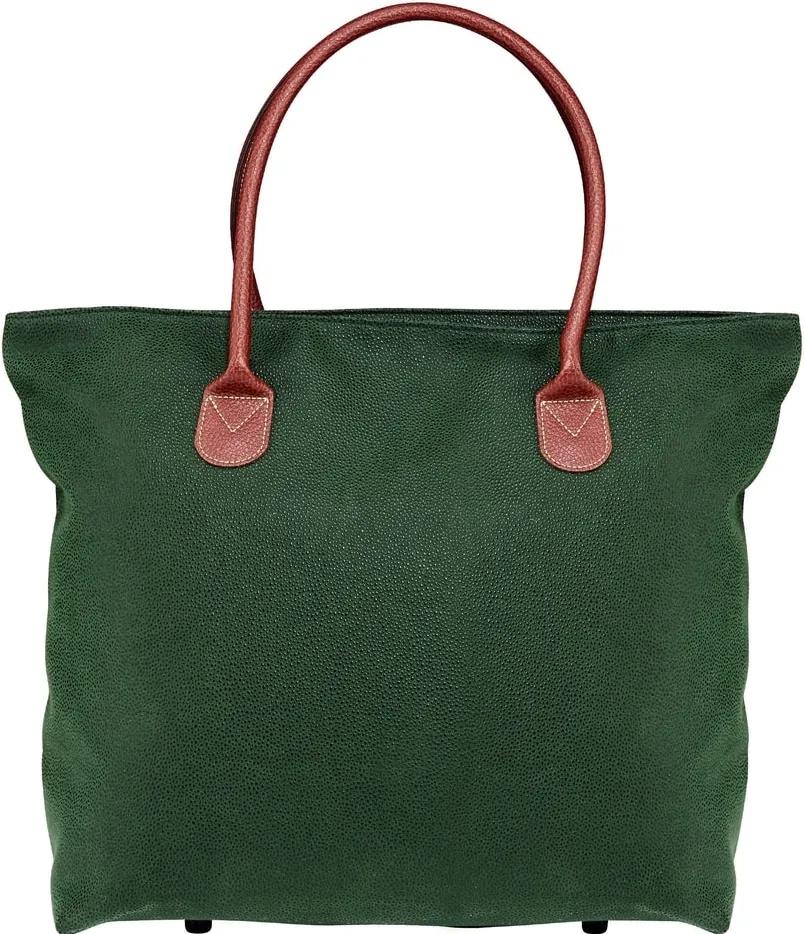 PACK & RIDE Nákupná taška so zipsom - zelená