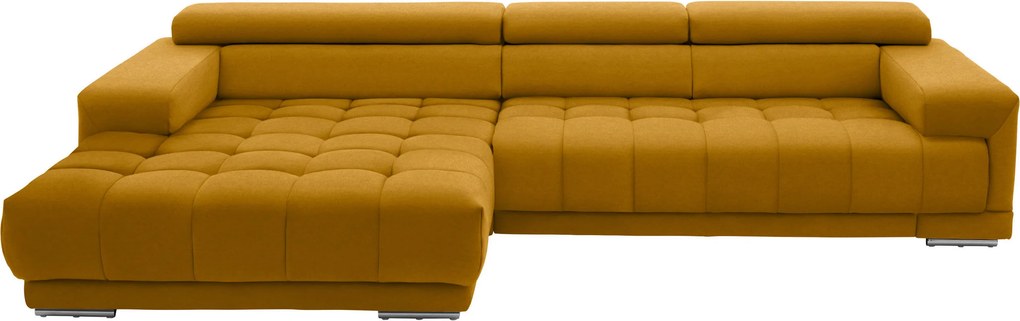 XXXLutz ROHOVÁ SEDAČKA, textil, kari žltá Beldomo Speed - Sedačky - 000711005394