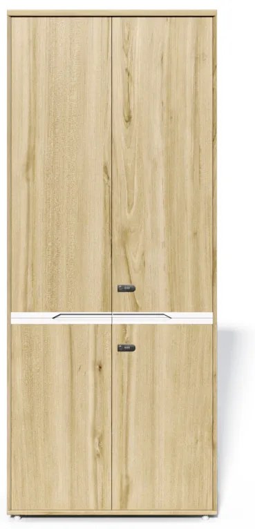 Vysoká kancelárska skriňa Houseland Profit Pro 03 dub prírodný