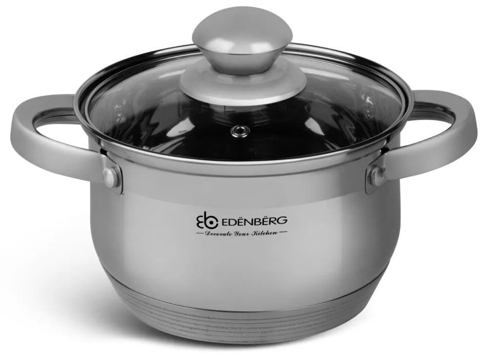 12 kusový set hrncov - striebro