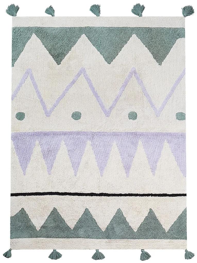 Detský bavlnený koberec 140 x 200 cm viacfarebný ALAKOL Beliani