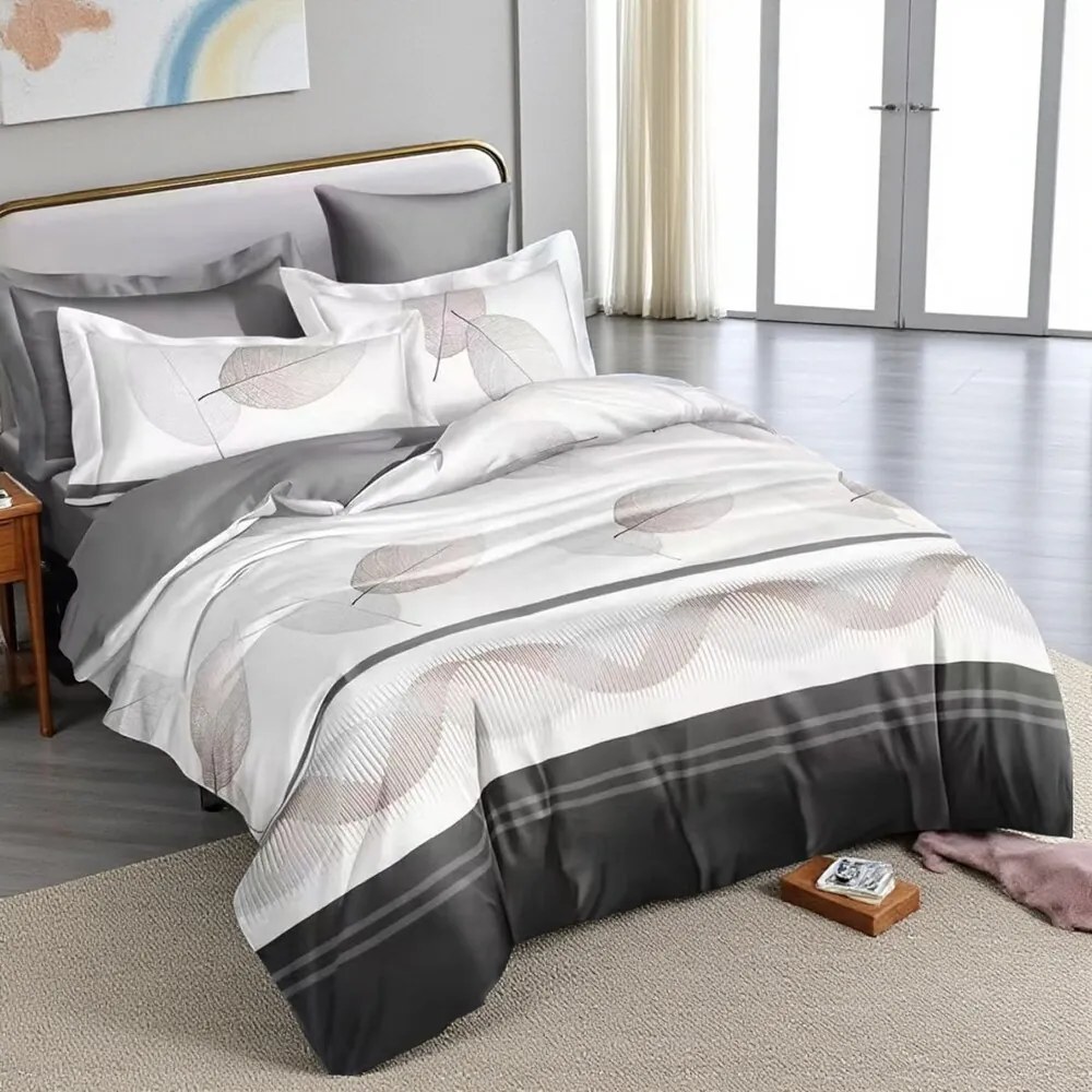 Posteľné obliečky REZOR LEAFS 3-dielna sada 140x200 cm