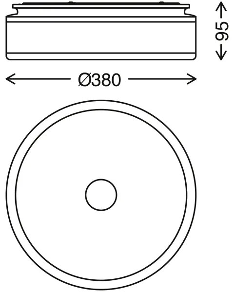 Briloner 3454-115 - LED Stropné svietidlo BLOCK LED/18W/230V
