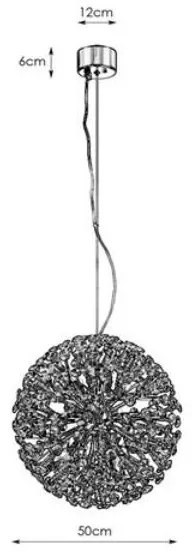 Markslöjd 108101 - Krištáľový luster na lanku BOLID 9xG9/20W/230V