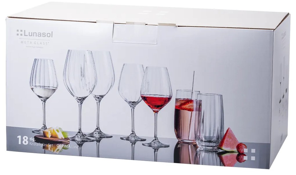 Štartovací set pohárov do domácnosti 18 ks – Optima Line Glas Lunasol - 322689