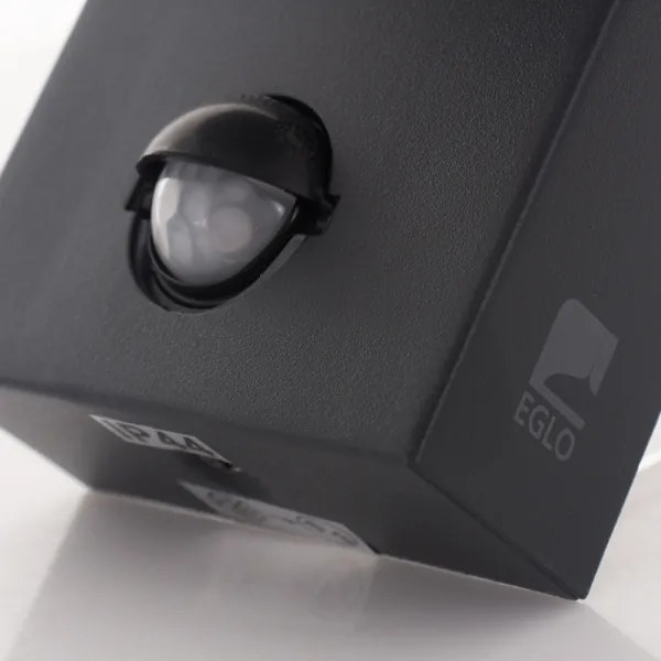 Eglo 97451 - Vonkajšie nástenné svietidlo so senzorom CALDIERO 1xE27/10W/230V IP44