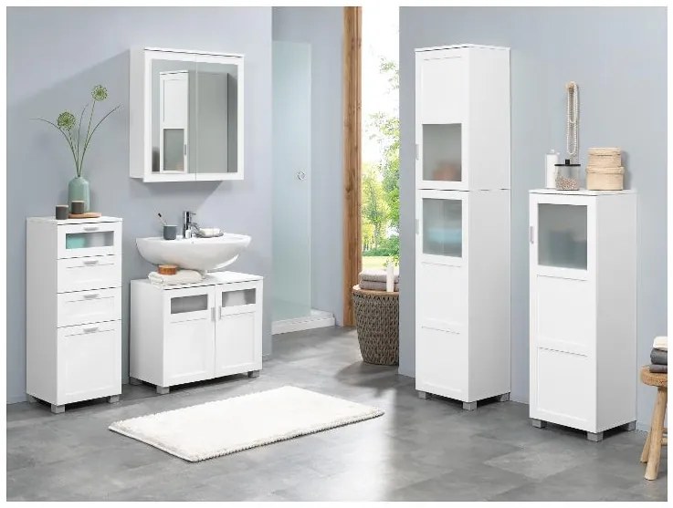 Livarno home Kúpeľňový nábytok Basel, 5-dielna súprava (800008453)