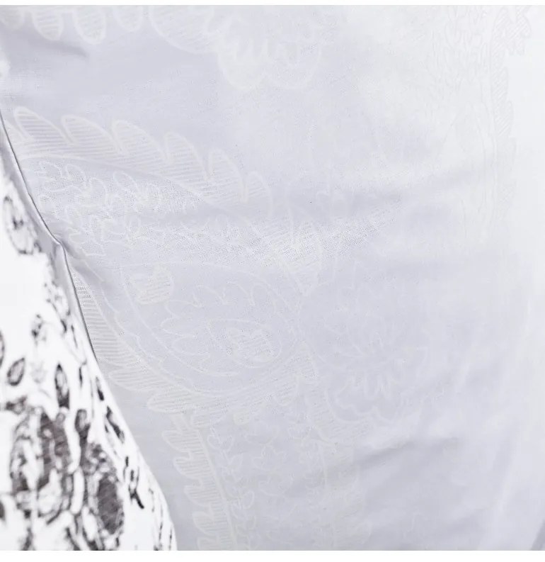 Obliečky bavlnené Benard biele EMI, Francúzsky set1 200x220 + 2x (70x90)