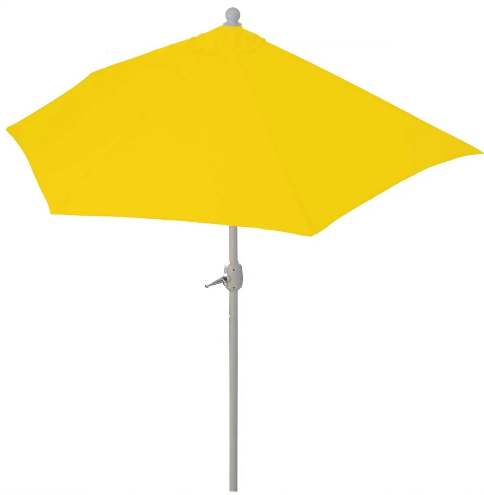 Slnečník polkruh Parla 270 cm bez stojanu - polyester/hliník - žltá