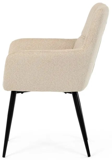 Autronic BONTEC Jedálenská stolička, béžová, látka, DCH-P3146 CRM2 Farba: Béžová