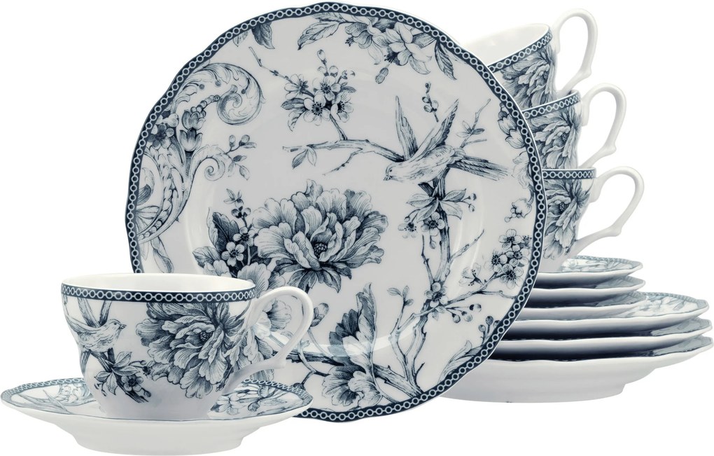 XXXLutz KÁVOVÝ SERVIS Adelaide Blau 12-dielne Creatable - Online Only bytové doplnky - 007768073401