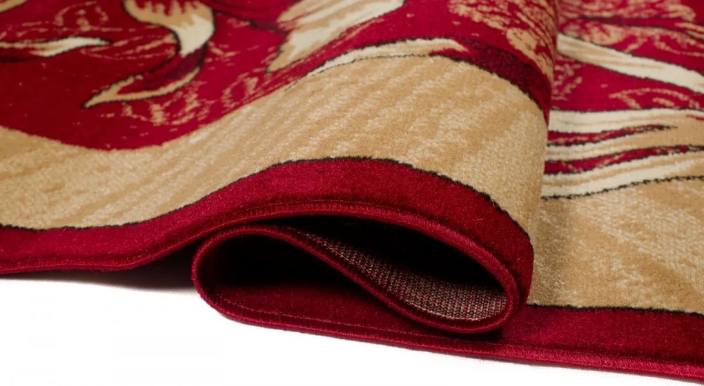 TA Koberec 4491A ČERVENÝ ATLAS PP Rozmer: 60x100 cm