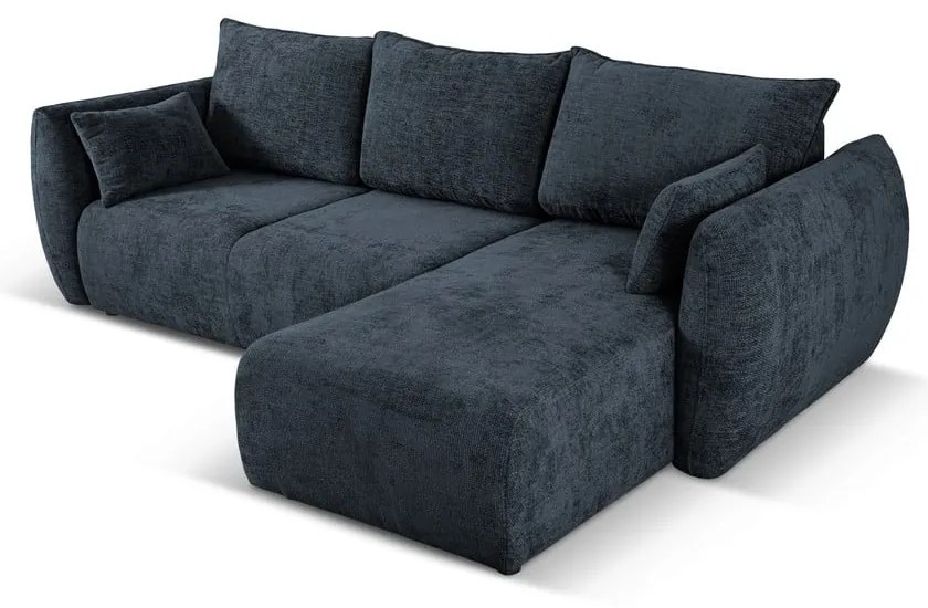 Tmavomodrá rohová pohovka (pravý roh) Matera – Cosmopolitan Design