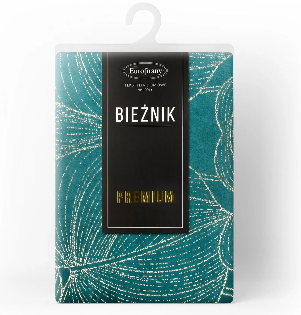 OBRUS BLINK 16 35X180 CM TMAVOTYRKYSOVÝ