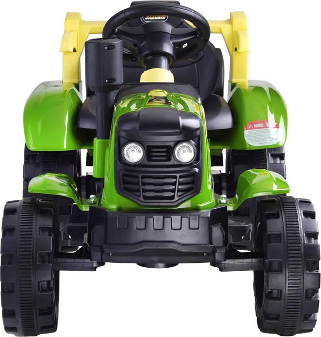 JOKOMISIADA Traktor s prívesom na akumulátor, svietiaci, zelený PA0234
