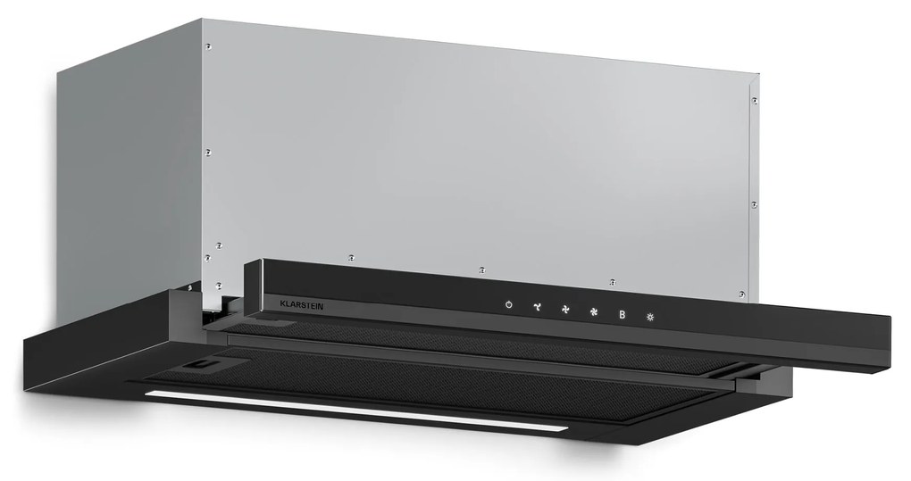 Klarstein Velaire výsuvný digestor 60 cm, Elegantný, minimalistický, výkonný, EEC A++, 896 m³/h