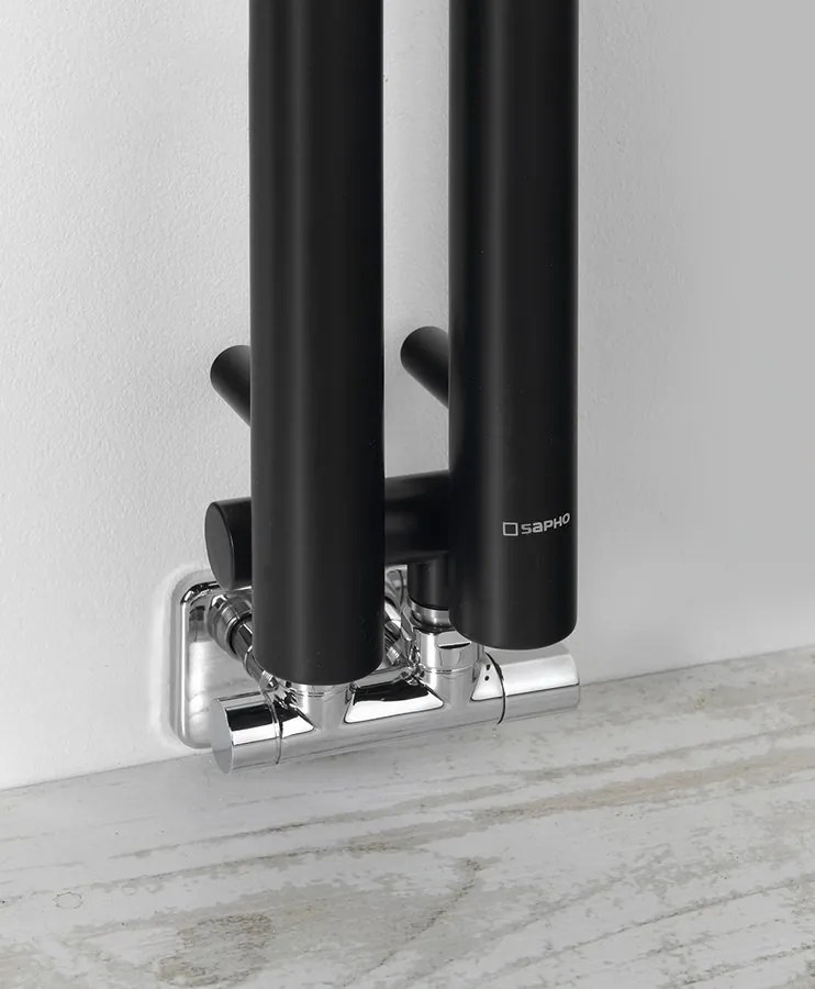 Sapho Sapho, PILON vykurovacie teleso 122x1800mm, so 2 háčikmi, čierna matná, IZ124T